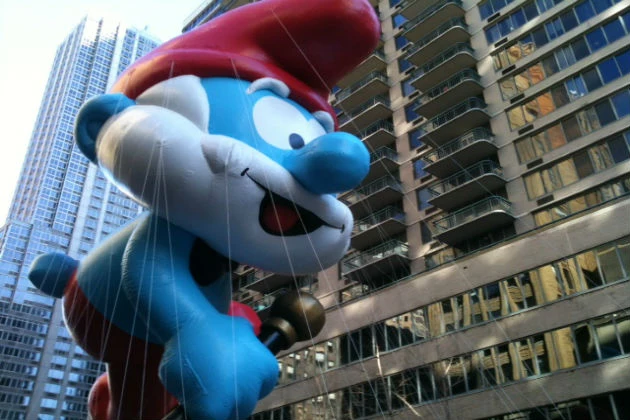 Papa Smurf balloon at the Macy Day parade Papa Smurf balloon at the Macy Day parade