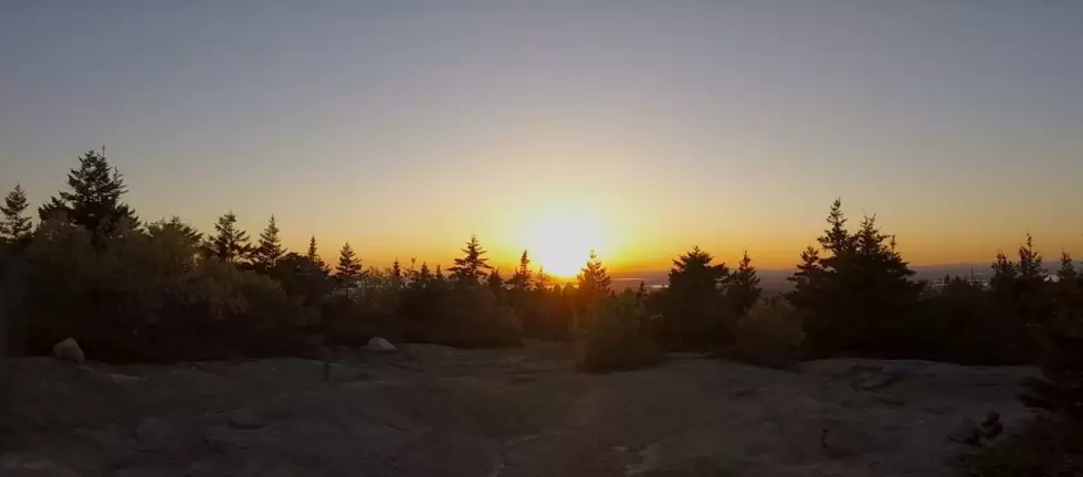 Watch This Stunning Sunset From the Top of Cadillac Mountain in Bar Harbor, Maine