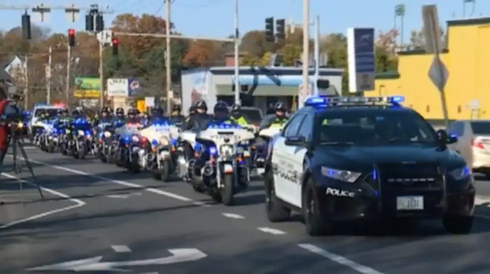Police Officers from Across New England Deliver Christmas Cards to Maine Boy Battling Cancer