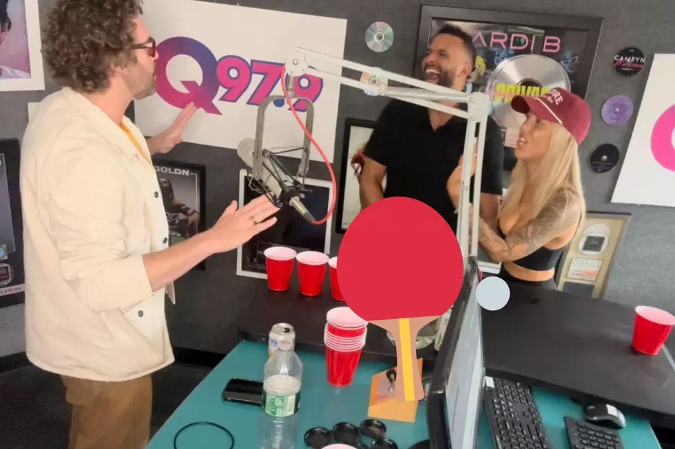 ‘Deadpool”s T.J. Miller Absolutely Destroyed Krissy T of Q97.9 in a Studio Beer Pong Challenge